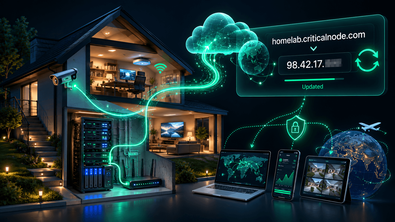 Dynamic DNS for home labs and IoT — a stable hostname that follows your changing IP